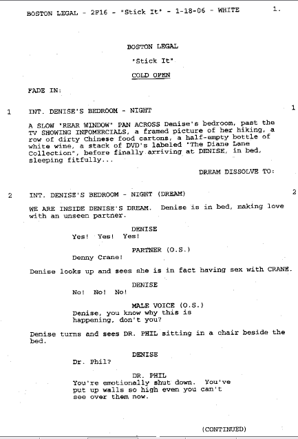 "Stick It" script