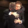 Spader and Shatner on Emmy night, September 18, 2005 [Getty Images]