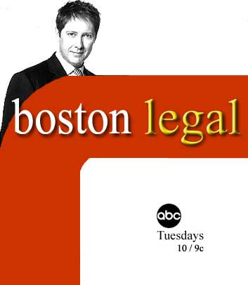 "Boston Legal" starring James Spader, William Shatner, Mark Valley, Rhona Mitra & Lake Bell