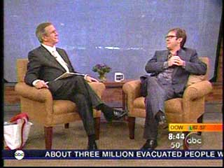 James Spader talked wth Charles Gibson of "Good Morning, America" on Sept. 26, 2005.